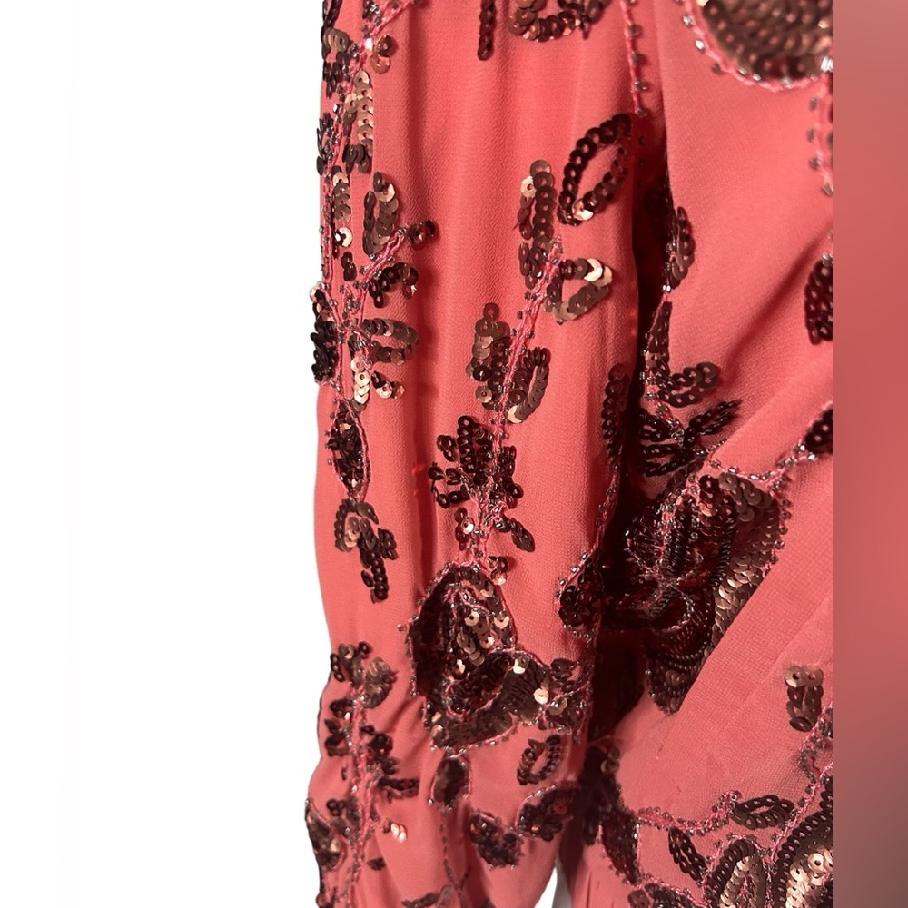 NWOT VERY COOL Endless Rose sequin Rose Bomber Jacket. - Picture 4 of 11